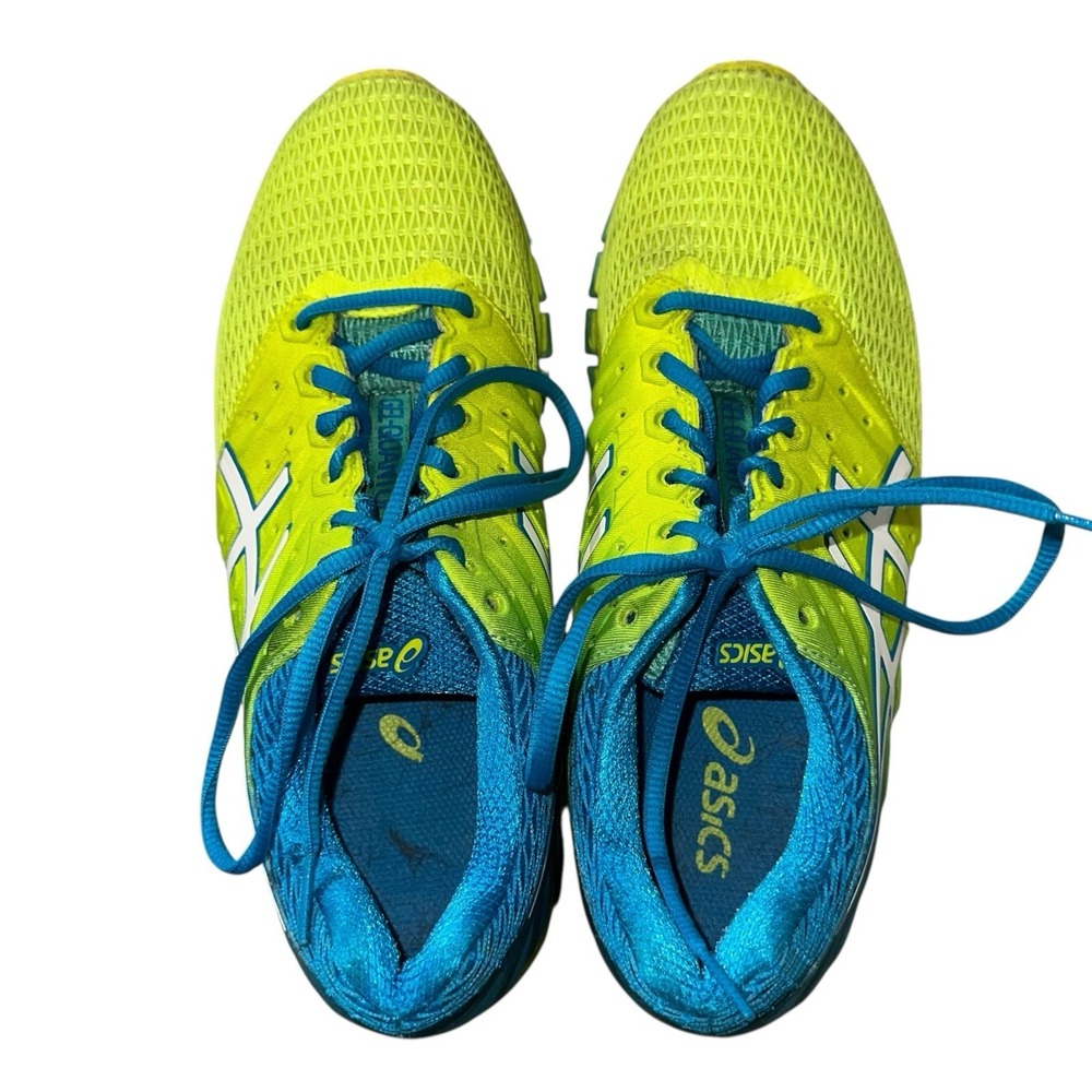ASICS Gel-Quantum 180 Running Shoes Men's‎ 9.5 Volt Blue T6G7N Athletic Trainers